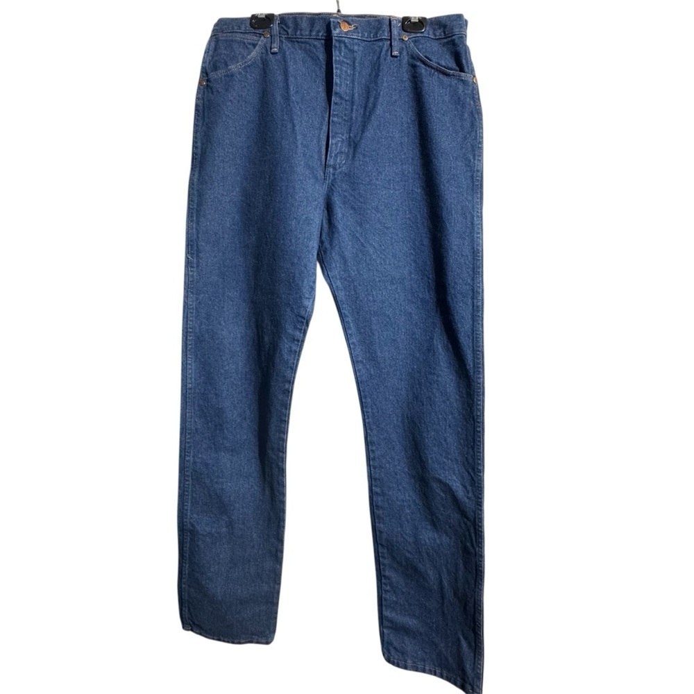 Wrangler 13MWZPW Jeans Men’s Pre-Wash Blue 38x38 Rugged Workwear Western Cowboy